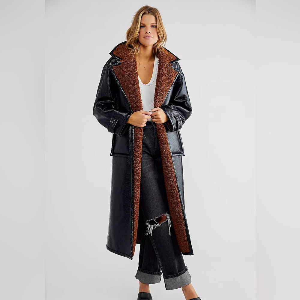 Free People London Vegan Coat - We the Free Size Small